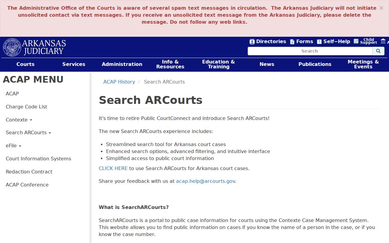 Little River County warrant record public case access limitations